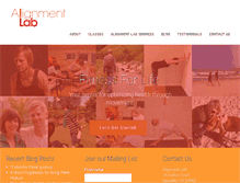 Tablet Screenshot of alignmentlab.net